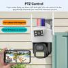 8MP 4K Wifi Dual Lens Protection Waterproof Security CCTV Video Surveillance Police Light Alarm IP Camera