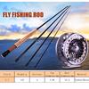 Набор удочек для нахлыста, 4 секции, комбинированный набор катушек для нахлыста, леска, карбоновая удочка, рыболовные снасти