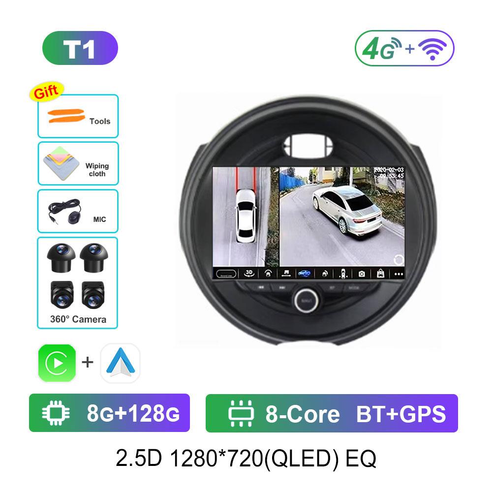 Для BMW MINI Cooper F54 F55 F56 F60 2015 - 2019 Автомобильная система Android 14 DSP Стерео 4G Навигация GPS WiFi IPS Сенсорный экран BT