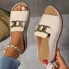 Platform Slipper Women 2025 New Large Size Casual Fashion Fish Mouth Sandals
