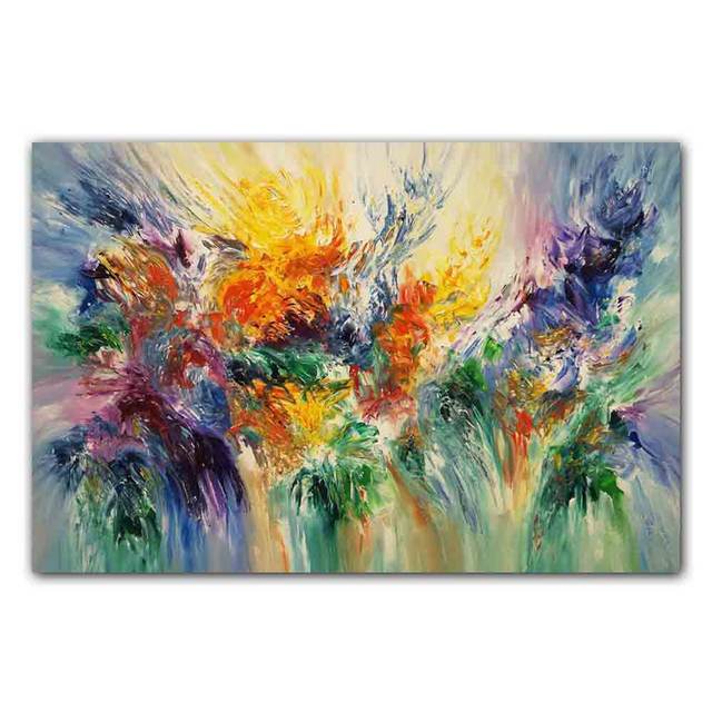 Новый скандинавский абстрактный художественный холст, картина, эстетический цвет, граффити, постер, офисная настенная живопись, гостиная, украшение для дома, фреска без рамки