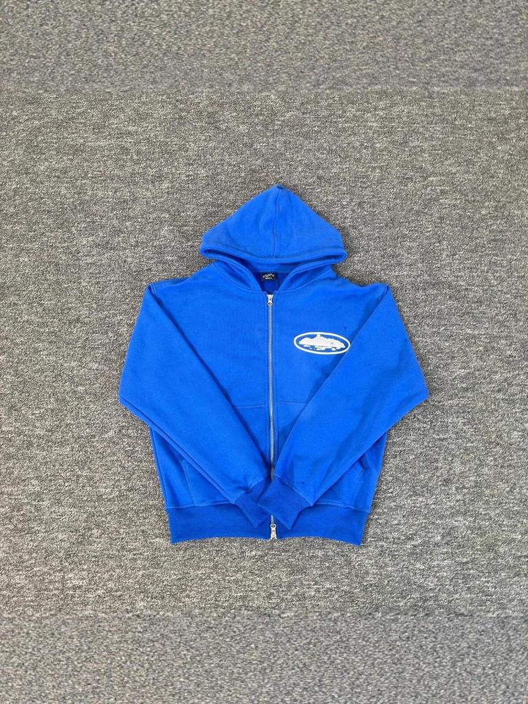 Мужская толстовка Corteiz Vibe с капюшоном на молнии, утепленная флисом, в стиле хип-хоп