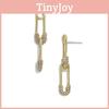 Модные серьги-булавки из золотого металла для женщин, эффектные подвесные украшения