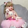 Original 55cm Reborn Baby Toddler Doll Full Silicone Body Vinyl Toy For Girl Princess Bebe Accompanying Toy Christmas Gift