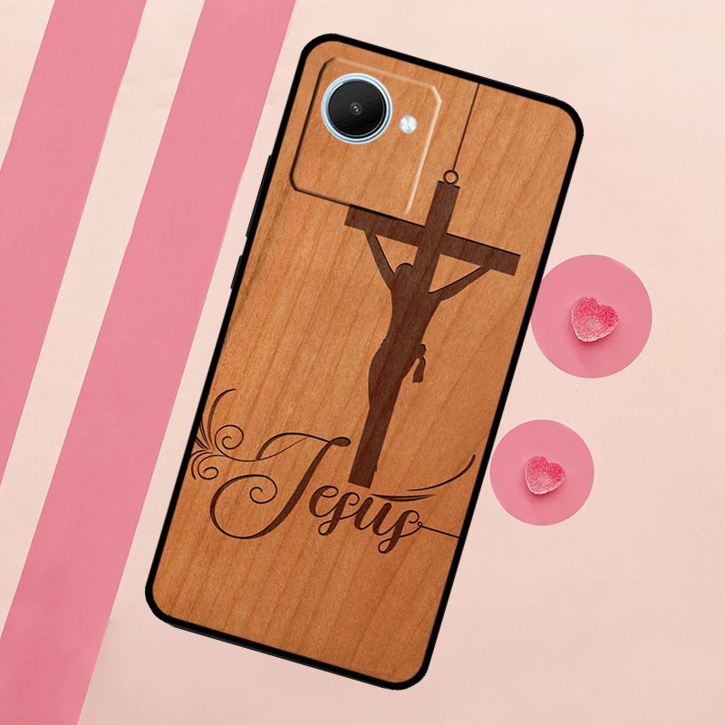 Buddha Jesus Guadalupe Wood For Realme 15 Pro 10 11 12 13 14 Pro Plus GT7 C67 C65 C63 C61 C55 C53 C51 C35 C71 C75 Case