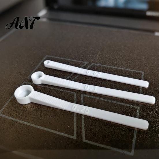 Aquarium Feeding Tool 3Pcs/Set Fish Food Scoops, Mini Measuring Spoons, 0.02 0.1 0.25 Tiny Scoop Little Plastic Scoops for Feeding, Shrimp