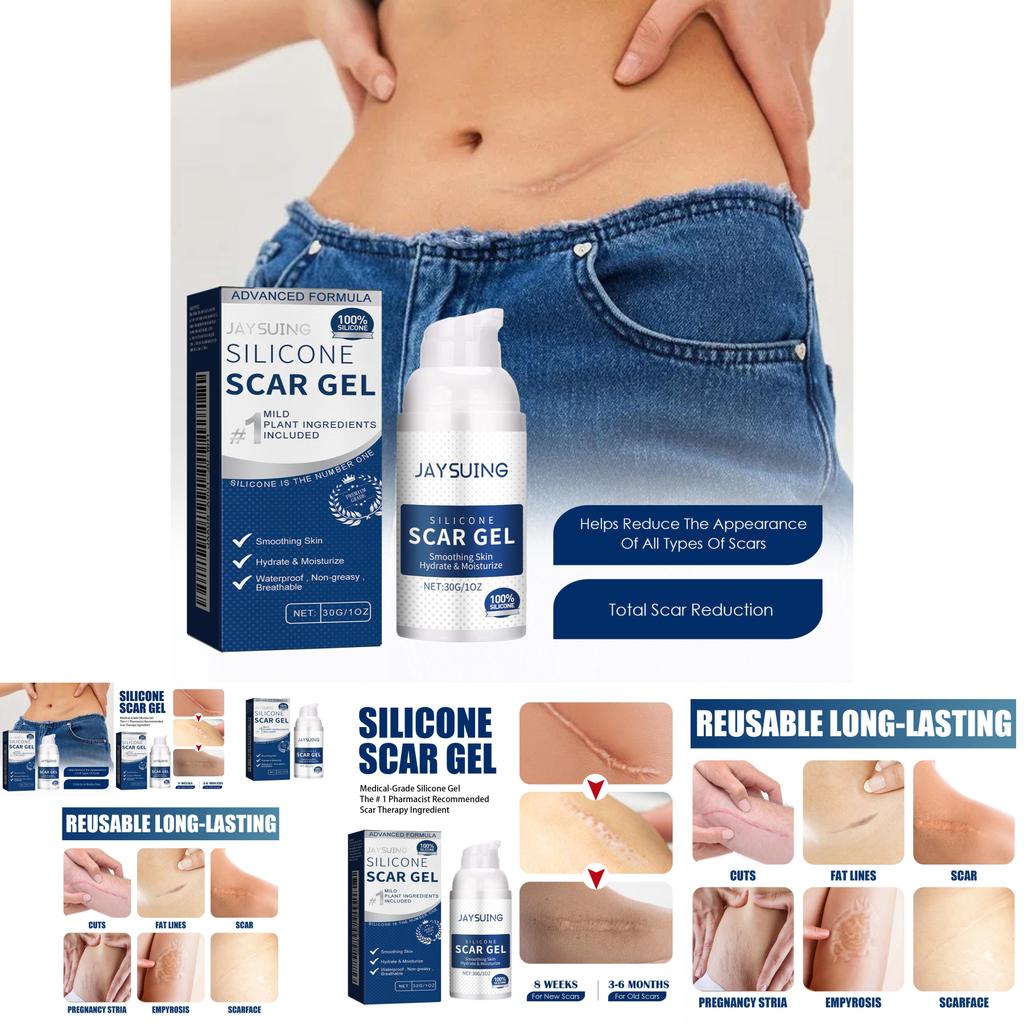 Jaysuing Scar Repair Gel For Fading Pregnancy And Surgical Scars Smooth Nourishing Skin