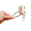 Tassel U Shaped Hair Stick Floral Hanfu Hair Stick Elegant Flowers Hair Stick  Ladies