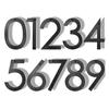 Black House Numbers Door Number Letters for Outside Signs Easy Installation Plastic