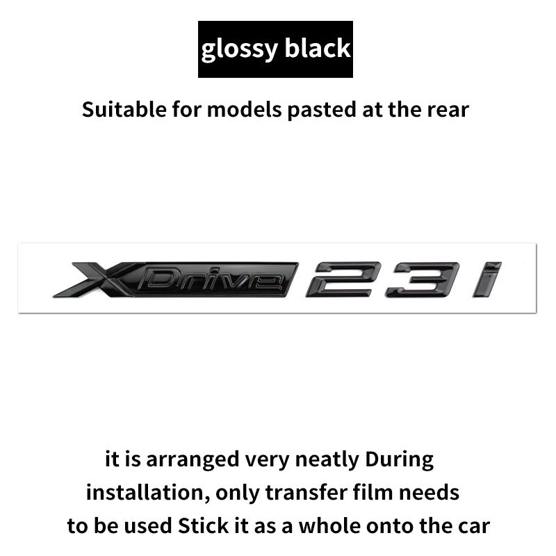 Suitable for BMW X1 X2 X3 X4 X5 X6 X7 F49 U12 F39 G08 G18 F15 F25 F26 G01 G02 G05 G06 G07 logo alphanumeric