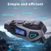 K10 Bluetooth 5.4 Гарнитура для мотоциклетного шлема, аккумулятор 1200 мАч, ЖК-дисплей, видеорегистратор, FM-радио, водонепроницаемый наушник