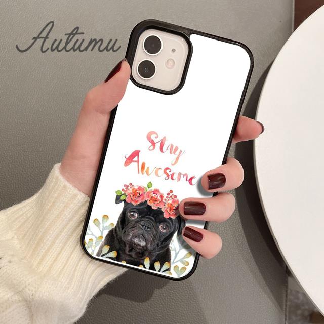 МИЛЫЙ ЩЕНОК ПУДЕЛЬ МОПС Чехол для телефона для iPhone 17 Air 15 16 11 12 13 14 Pro Max Plus coque Fundas Shell