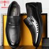 Genuine Leather Men Business Shoes Casual Shoes Luxury Brand Work Loafers Dress Moccasins Breathable Slip On Black Driving Shoes