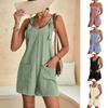 Women Strappy Loose Dungarees Shorts Summer Romper Beach Jumpsuit Playsuit