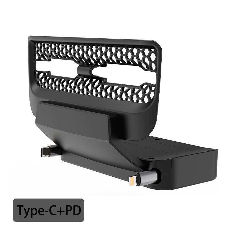 Для Tesla Model 3/Y Заднее вентиляционное отверстие Интеллектуальная док-станция Type-C PD 27 Вт Быстрая зарядка USB Док-станция для iPhone
