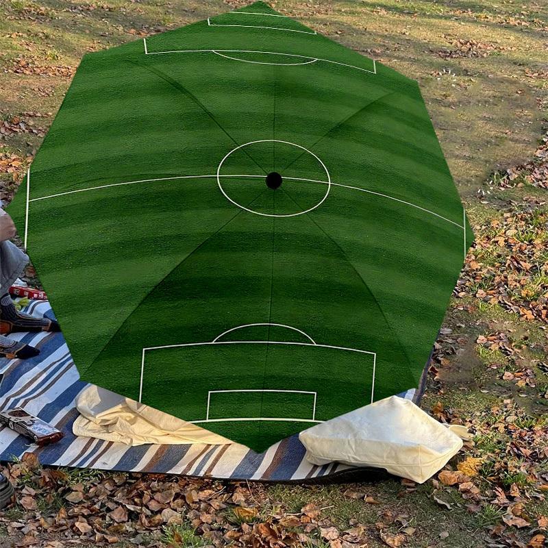 1PC Soccer field Umbrella-8-Rib Reinforced, Automatic Open, Lightweight & Durable, Fashion Accessory for Outdoor-D346