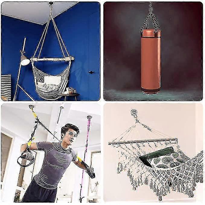 Ceiling Hook Hanging Chair 360 Swivel Hook, Stainless Steel Outdoor Bracket Up To 500kg For Ceiling Fixing Hanging Chair Hammock Punching B