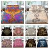 Bed Cover 3D Bohemia Printing Bedding Suit Washed Breathable Beds Set Kids Adults Home Bedclothes Pillowcase