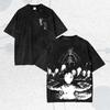 Attack On Titan Eren Jager T-shirt Anime Vintage Y2k Washed Oversized Tee Top Summer Short Sleeve Cotton Tshirt For Men Clothing