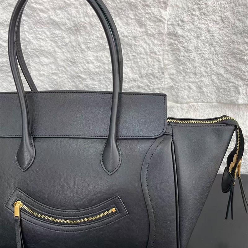 Сумка Smiling Wing Bag Большая вместимость Мягкая кожа Темперамент Простая сумка-тоут для поездок на работу Женская