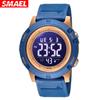Цифровые спортивные часы для мужчин, 50 м, водонепроницаемые, со светодиодной подсветкой, секундомер, будильник, наручные часы с автоматической датой, 1902, спортивные часы в стиле милитари