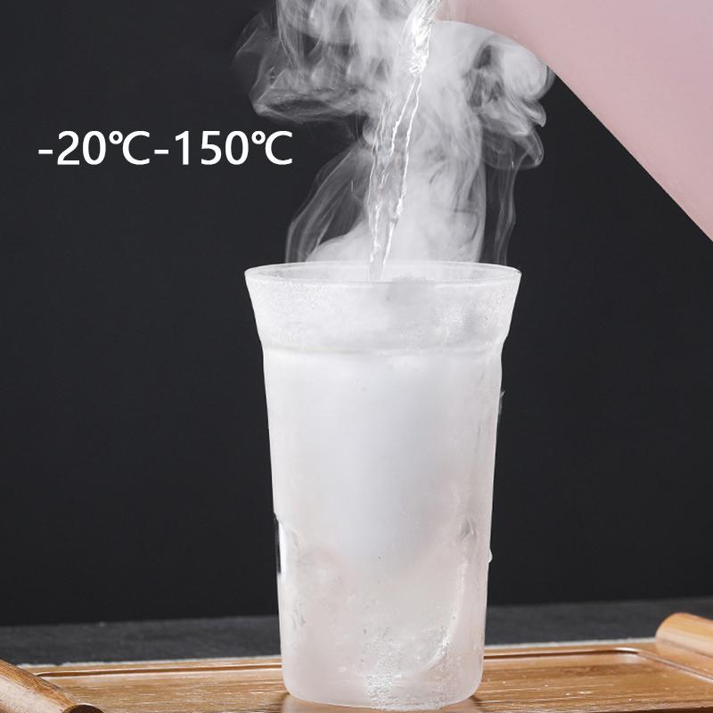 2pcs Double-layer Glass Cup Set Espresso Coffee Cup Anti-scalding Brandy Wine Shot Glass Teacup Clear Mug 120/180/280ml