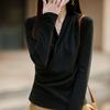 Women's Fashionable Slimming V-Neck Casual Base Shirt - Autumn/Winter 2025 Collection