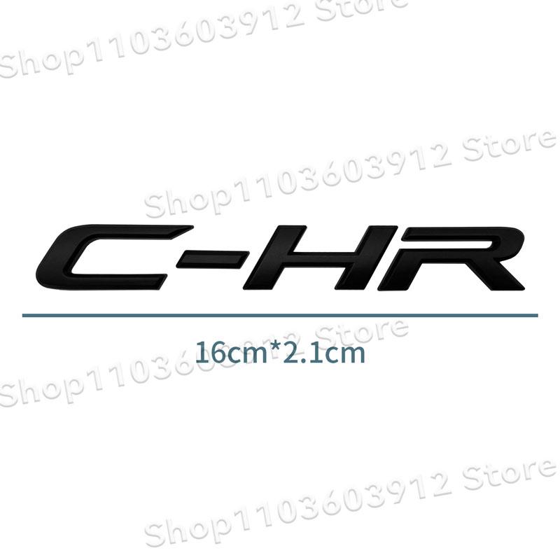 1Pc CHR C-HR Letter Logo Car Rear Tail Trunk Decals Emblem Badge 3D ABS Sticker Decal Car Styling Auto Accessories