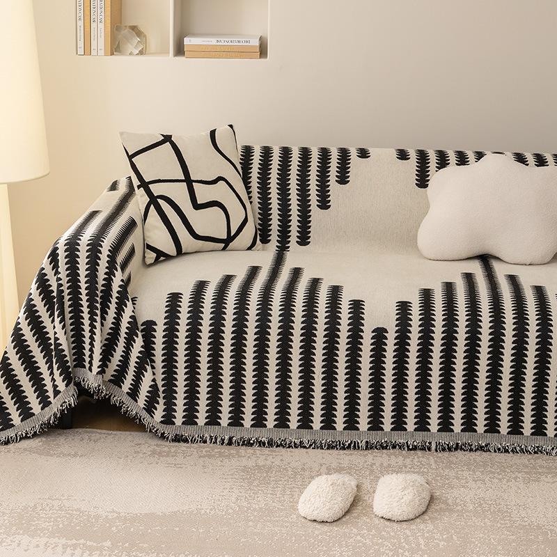 Простой чехол для дивана из синели в скандинавском стиле, полностью покрытый чехол для дивана на четыре сезона, универсальное полотенце для дивана, не царапающий чехол для дивана, подушка для дивана