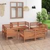 Day and Night - Day and Night Garden Furniture Set 8 Pieces Solid Pine Wood Honey Brown