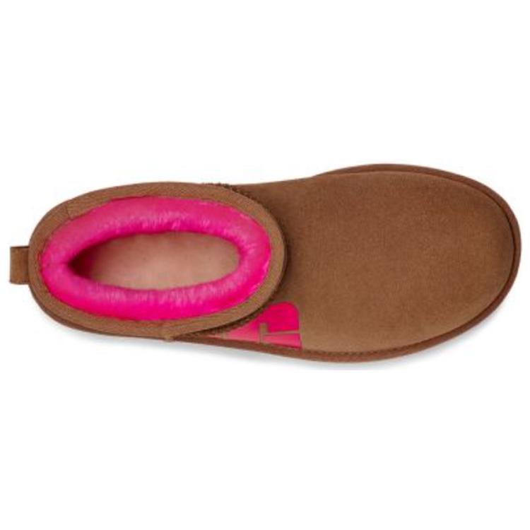 UGG Классические Ультра Мини Сломанный Логотип 'Каштановый Розовый' Женские 1126373-CTPNK