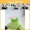 Charming Panda Floral Plush Toy Backpack Cute Keychain Doll Stuffed Animal For Collectors