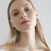 ozel Silver925 Dew Drop Natural Water Pearl Necklace PS154N