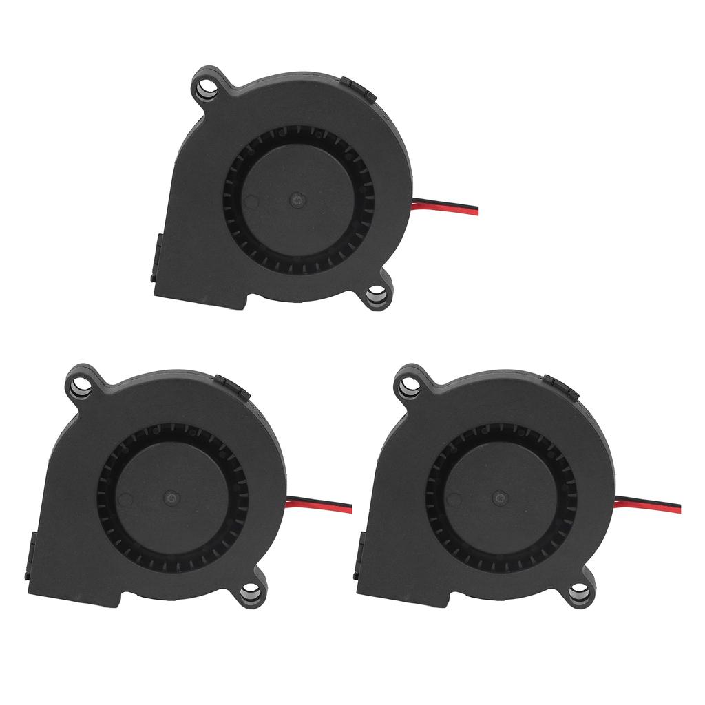 3Pcs Electronic Cooling Fan 6000RPM Blower Cooler Set Kit for Printer DC 12V 0.18A