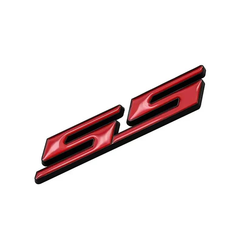 AABHC1 Car Front Grille Emblem Auto Trunk Sticker for Chevrolet SS Logo Camaro Cavalier Onix Cruze Aveo Silverado Exterior Accessories