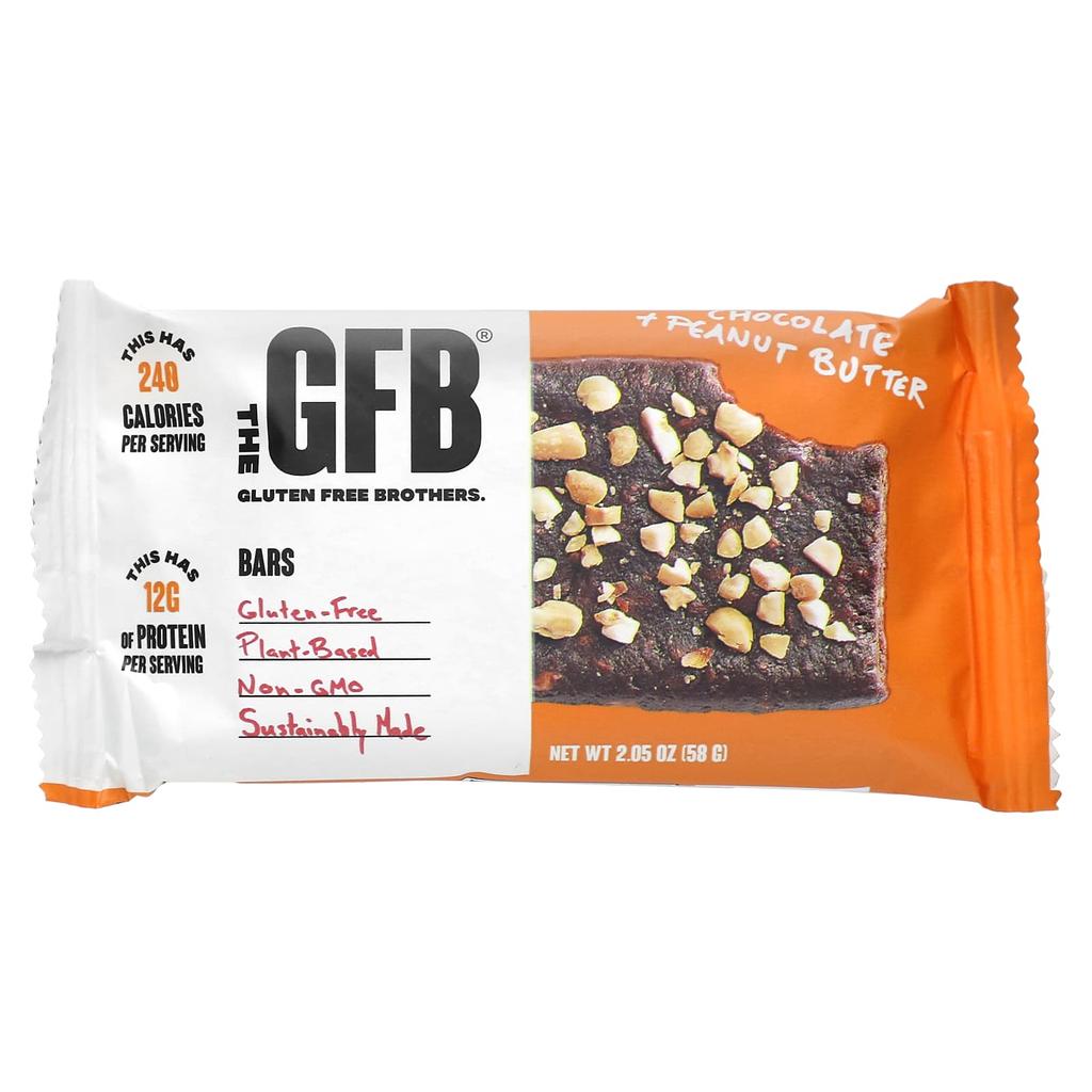 The GFB Gluten Free Bar, Chocolate Peanut Butter, 2.05 Oz (58 G)