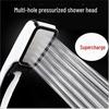 300-Hole Water-Saving Square Handheld Pressurized Shower Head
