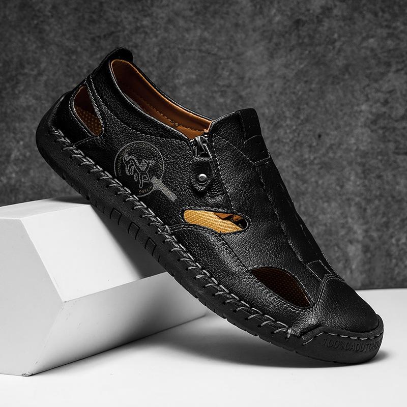 Модные дышащие мужские слипоны с вырезами, летние лоферы, мужская повседневная кожаная обувь, горячая распродажа, мокасины для отдыха и ходьбы, обувь для походов