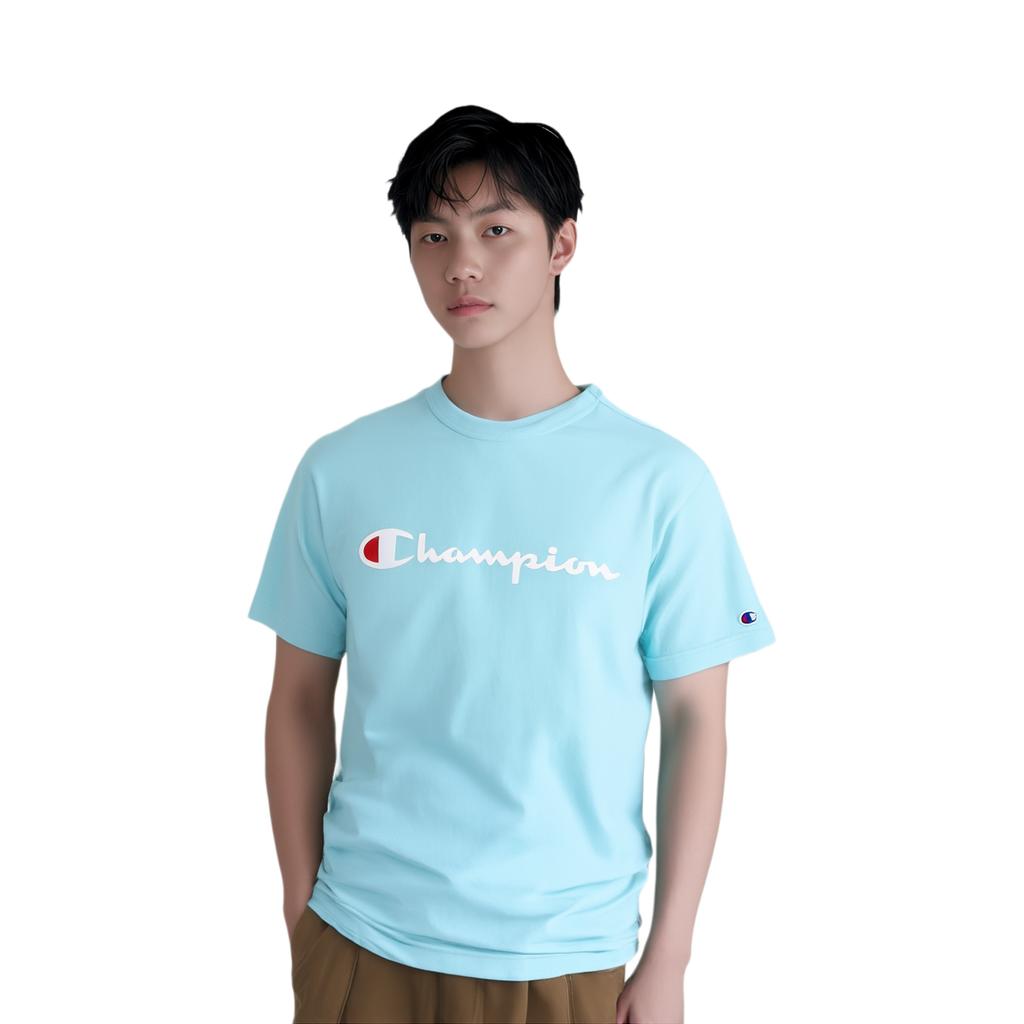 Champion T Shirt Unisex Mint Green C3-P302-C685