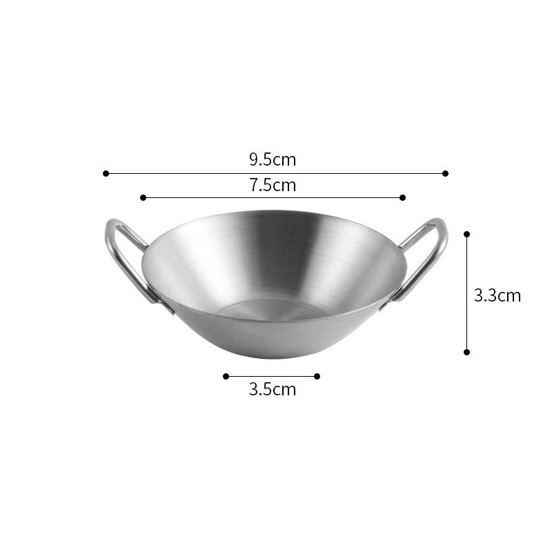Двойная тарелка для приправ из нержавеющей стали, золотая серебряная тарелка для приправ, миска для макания, блюдо для соуса для суши, для удобства на кухне