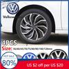 2026 Горячие Для VOLKSWAGEN VW 4 шт. 56/60/65/70/75/80/90/100/120 мм 3D Наклейки на колеса автомобиля Заглушка центрального диска Эмблема Значок Наклейка Для VW GT
