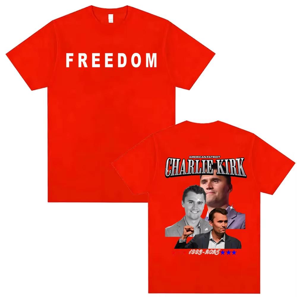 Prayers Up for Charlie Kirk Memorial T Shirt Men's Women Fashion Aesthetic Classic T-shirt High Quality Oversized Loose T-shirts