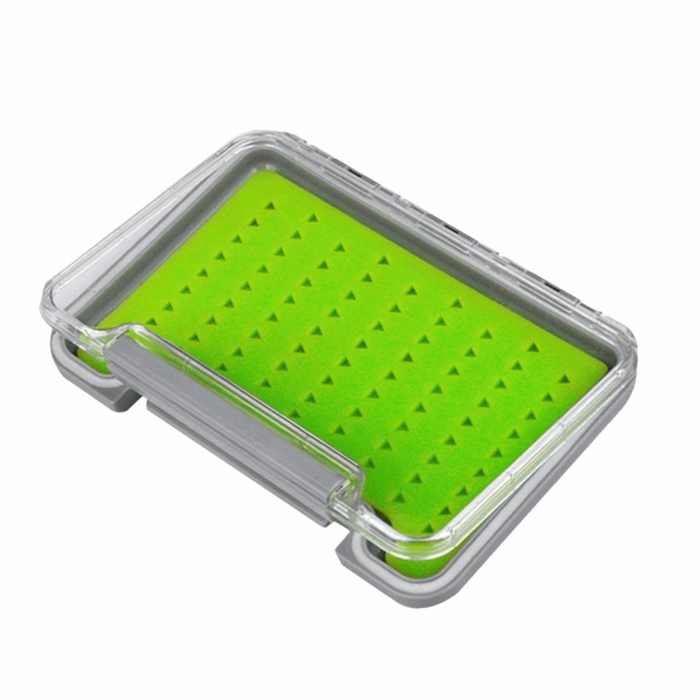 2PCS Super Slim Fly Fishing Box Clear Lid Fly Box Portable Fly Storage Case Fly Fishing