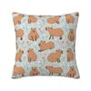 Cute Animal Capybara Cushion Cover x cm Polyester Soft Throw Pillow Case For Sofa Chair Decoration Bedding Pillowslip