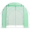 VEVOR Walk-in Tunnel Greenhouse, 4.48x1.97x1.97 m Hoop House Greenhouse Tunnel with Watering System, Plant Hot House with Steel Frame, PE Cover