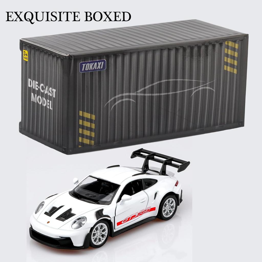 1/36 Scale Porsche 911 GT3 RS Diecast Car Models,Pull Back Vehicles Porsche 911 GT3 Toy Car,Cars Gifts for Boys Girls