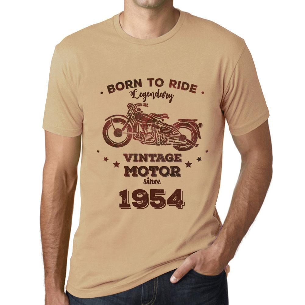 Men's Vintage Tee Shirt Graphic T Shirt Easy Rider Since 1954 Sand