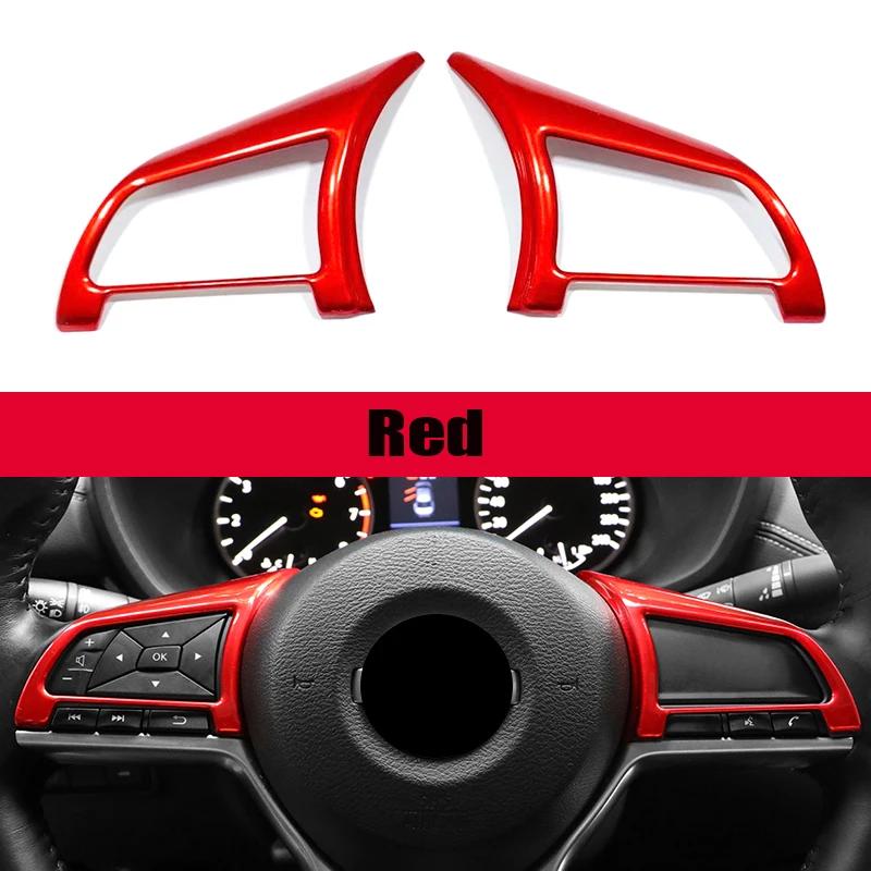 ABS Steering Wheel Switch Button Cover For Nissan X Trail T32 Rogue Note Qashqai J11 Versa Juke Micra Kicks Leaf Sentra Styling