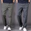 Мужские брюки-карго, прямые, широкие, однотонные, с карманами, застежкой-молнией на пуговицы, гладкие, быстросохнущие, для улицы, длинные брюки