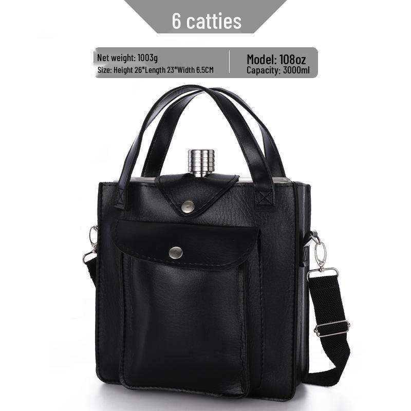 Stainless Steel Hip Flask Set: Portable Outdoor Vodka & Wine Bottle with Cup